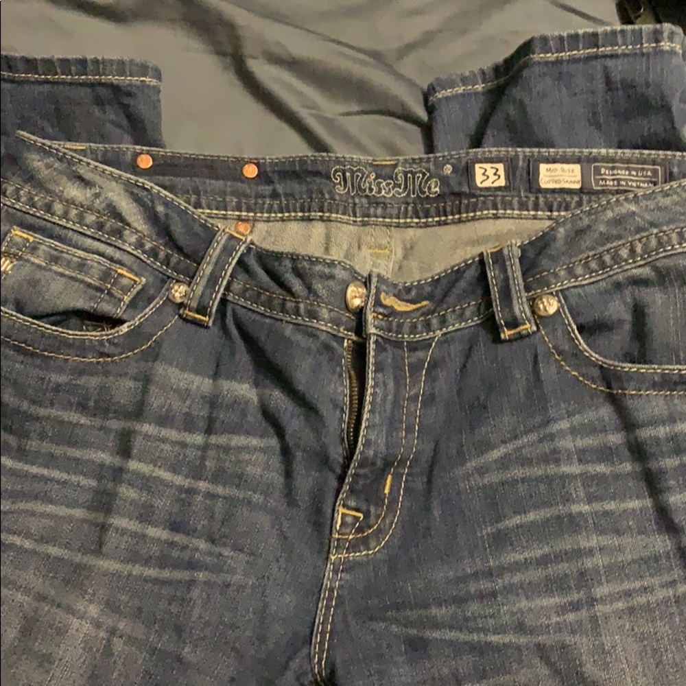 Miss Me mid rise cuffed skinny jeans